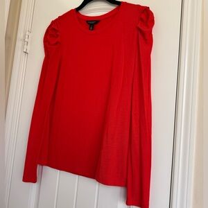 Banana Republic Vibrant Orange Long Sleeve Top Size S